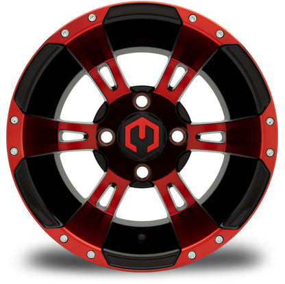 12" MODZ Ambush Red & Black - Tire and Wheel Combo