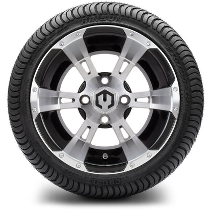 12" MODZ Ambush Machined Black- Tire and Wheel Combo