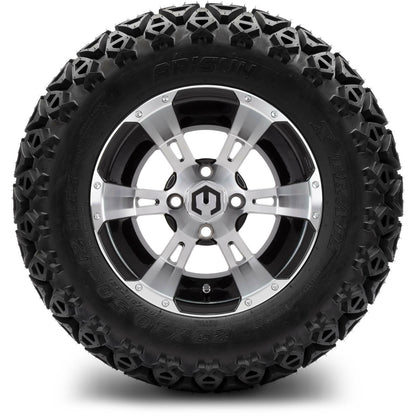 12" MODZ Ambush Machined Black- Tire and Wheel Combo