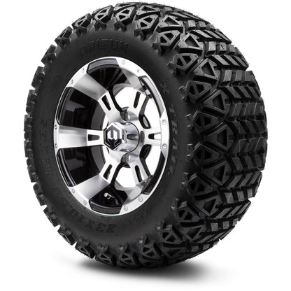12" MODZ Ambush Machined Black- Tire and Wheel Combo