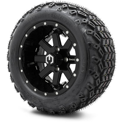 12" MODZ Ambush Glossy Black - Tire and Wheel Combo
