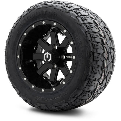 12" MODZ Assault Glossy Black - Tire and Wheel Combo
