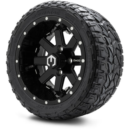 12" MODZ Assault Glossy Black - Tire and Wheel Combo