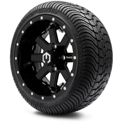 12" MODZ Assault Glossy Black - Tire and Wheel Combo