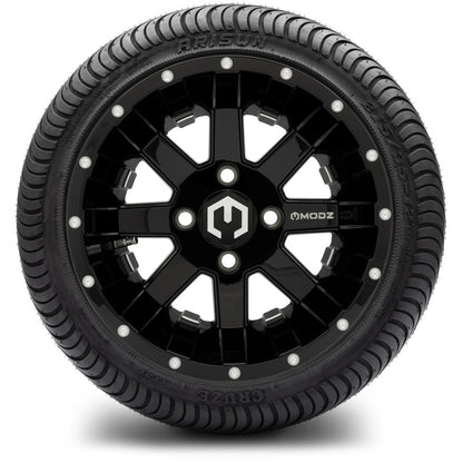 12" MODZ Ambush Glossy Black - Tire and Wheel Combo
