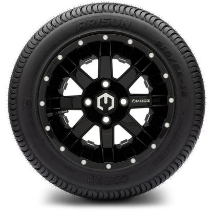 12" MODZ Ambush Glossy Black - Tire and Wheel Combo