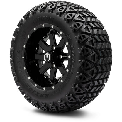 12" MODZ Ambush Glossy Black - Tire and Wheel Combo