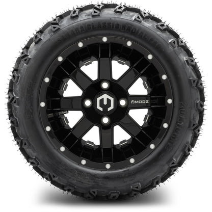12" MODZ Ambush Glossy Black - Tire and Wheel Combo