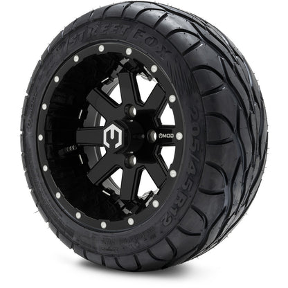 12" MODZ Assault Glossy Black - Tire and Wheel Combo