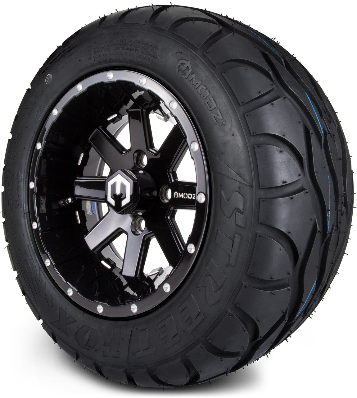 12" MODZ Ambush Glossy Black - Tire and Wheel Combo