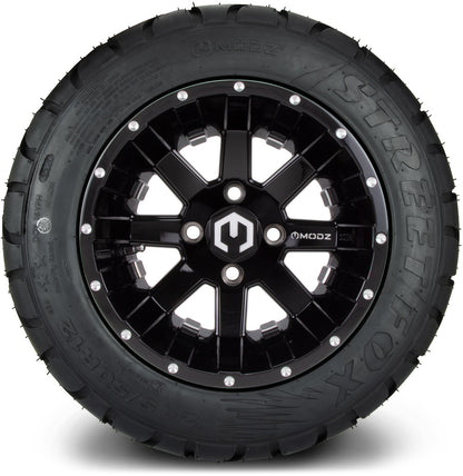 12" MODZ Ambush Glossy Black - Tire and Wheel Combo