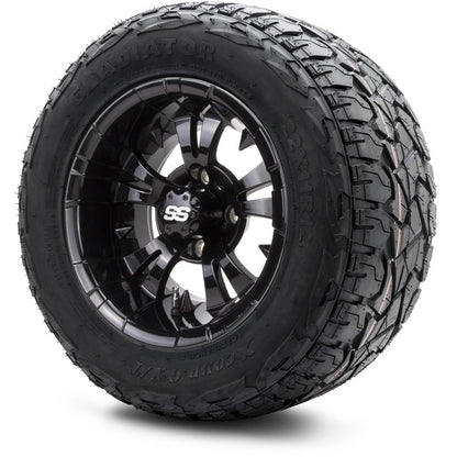 12" MODZ Vampire Glossy Black - Tire and Wheel Combo