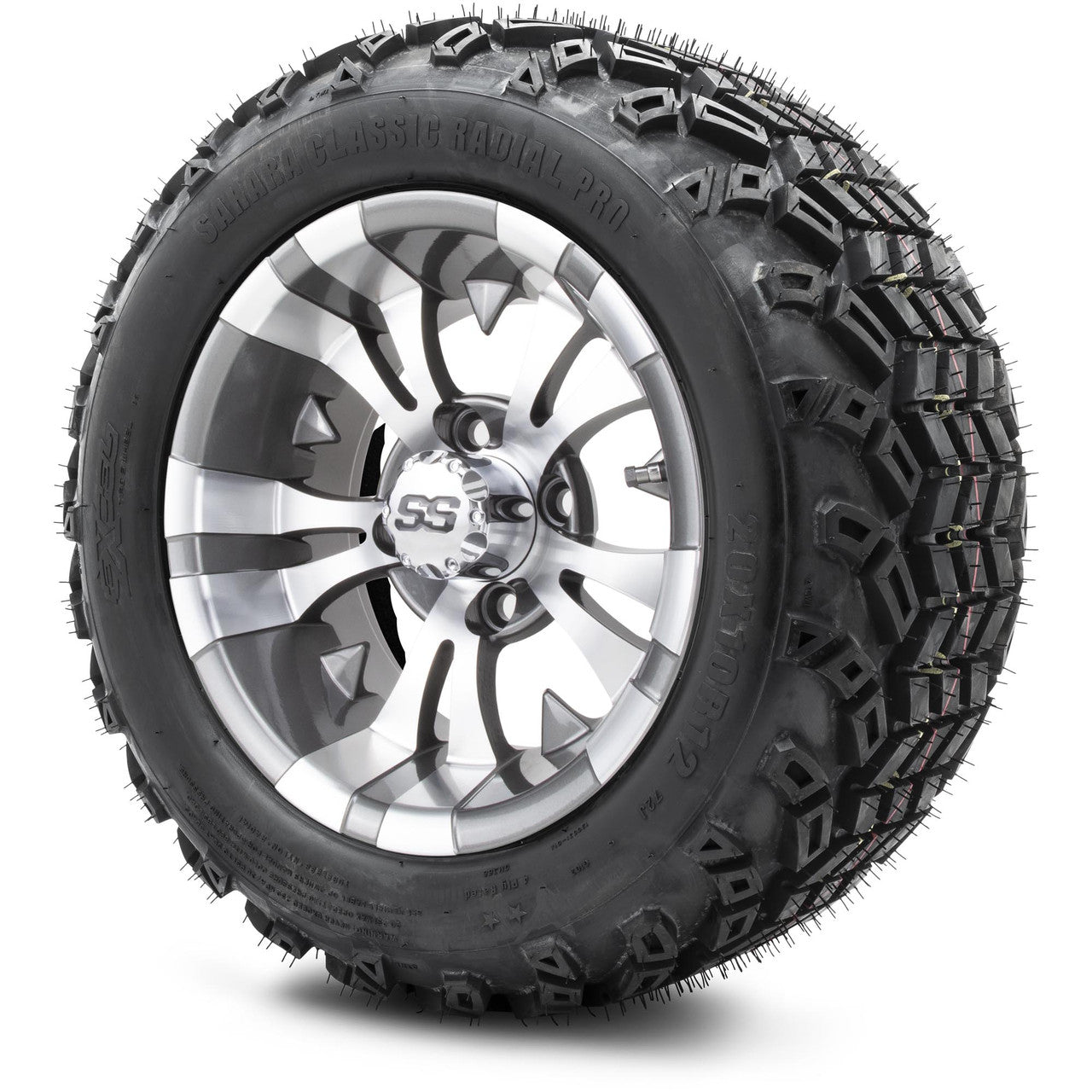 12" MODZ Vampire Gunmetal - Tire and Wheel Combo
