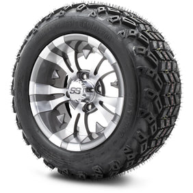 12" MODZ Vampire Gunmetal - Tire and Wheel Combo
