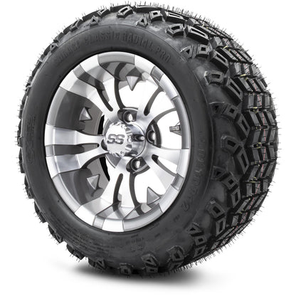 12" MODZ Vampire Gunmetal - Tire and Wheel Combo