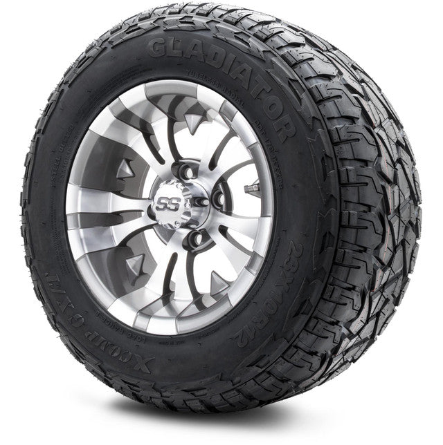 12" MODZ Vampire Gunmetal - Tire and Wheel Combo