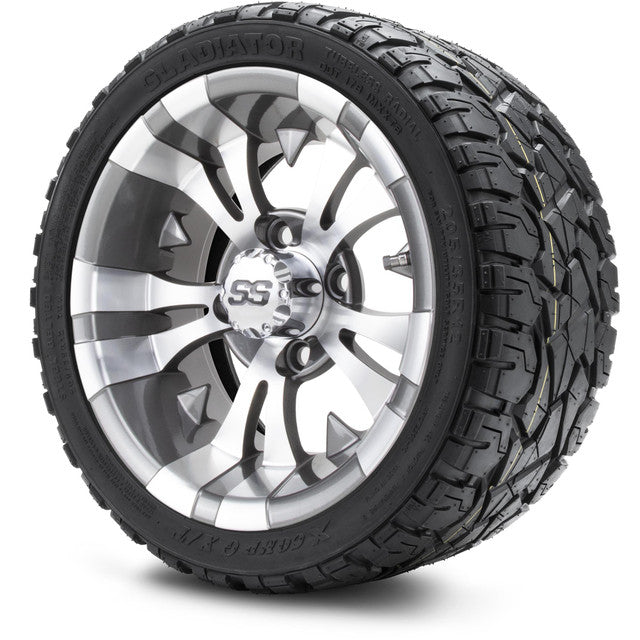 12" MODZ Vampire Gunmetal - Tire and Wheel Combo