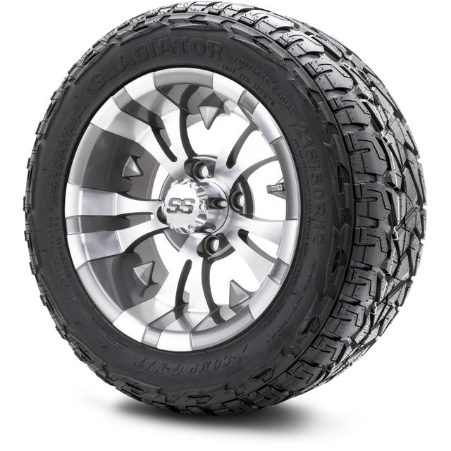 12" MODZ Vampire Gunmetal - Tire and Wheel Combo