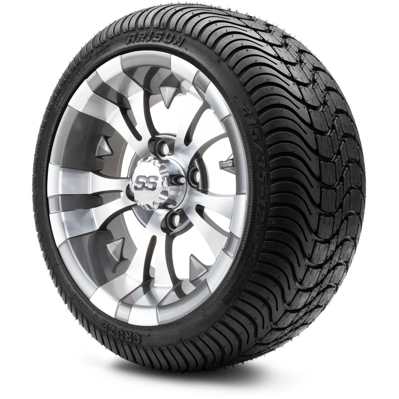12" MODZ Vampire Gunmetal - Tire and Wheel Combo