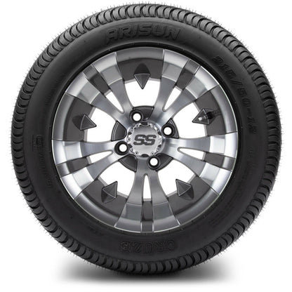 12" MODZ Vampire Gunmetal - Tire and Wheel Combo