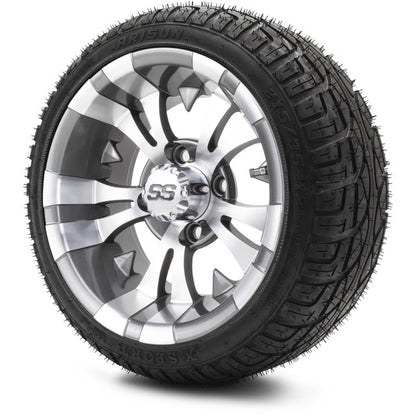12" MODZ Vampire Gunmetal - Tire and Wheel Combo