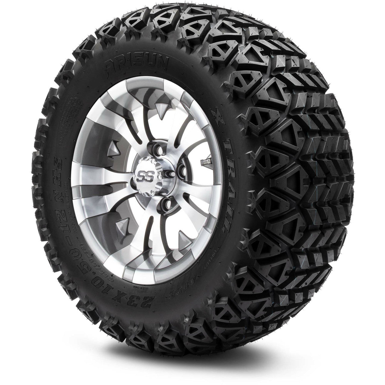 12" MODZ Vampire Gunmetal - Tire and Wheel Combo