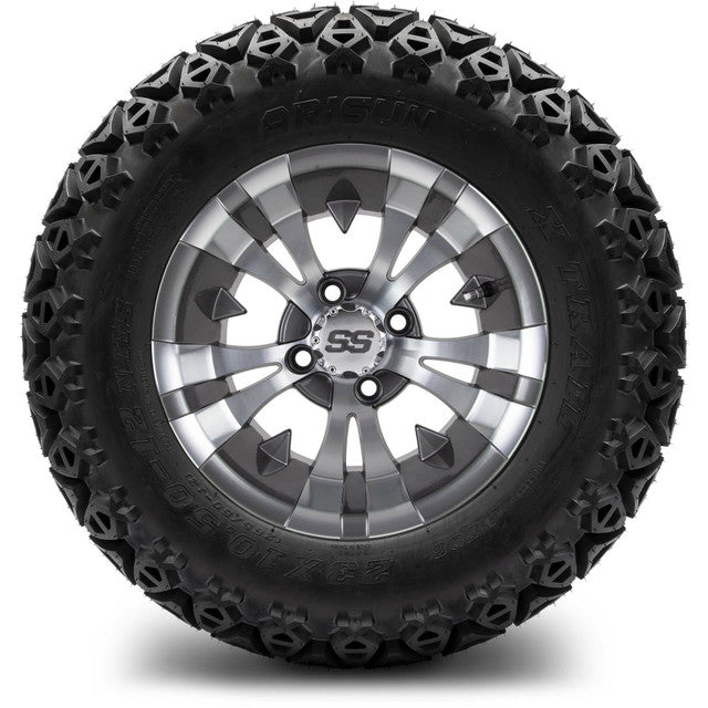 12" MODZ Vampire Gunmetal - Tire and Wheel Combo