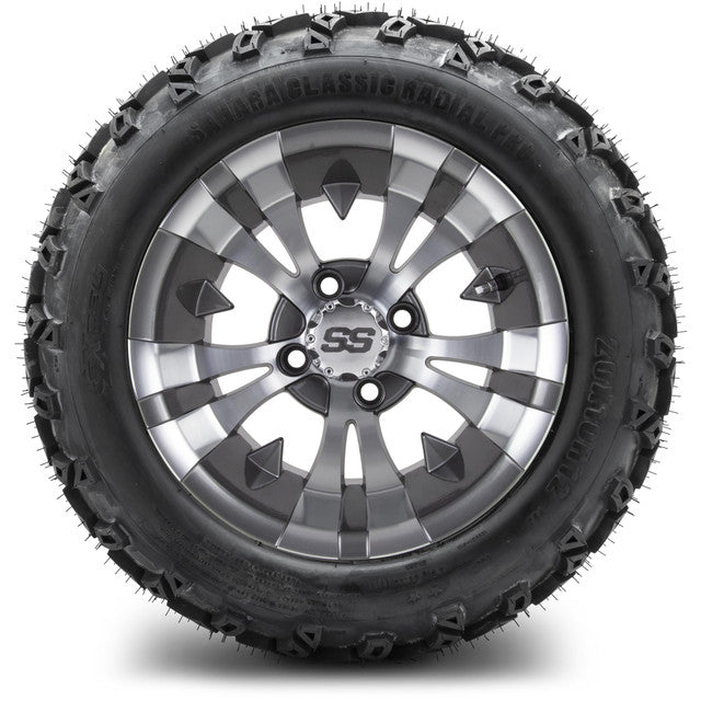 12" MODZ Vampire Gunmetal - Tire and Wheel Combo