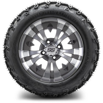 12" MODZ Vampire Gunmetal - Tire and Wheel Combo
