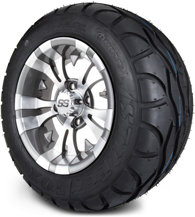 12" MODZ Vampire Gunmetal - Tire and Wheel Combo