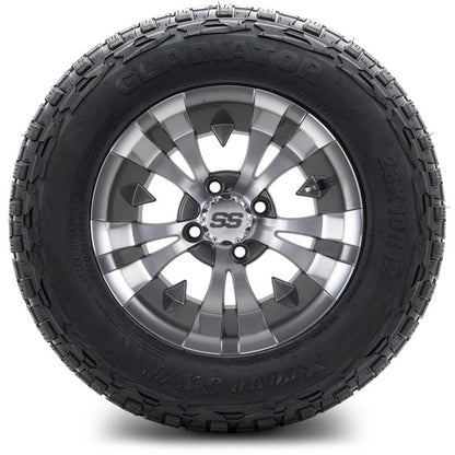 12" MODZ Vampire Gunmetal - Tire and Wheel Combo