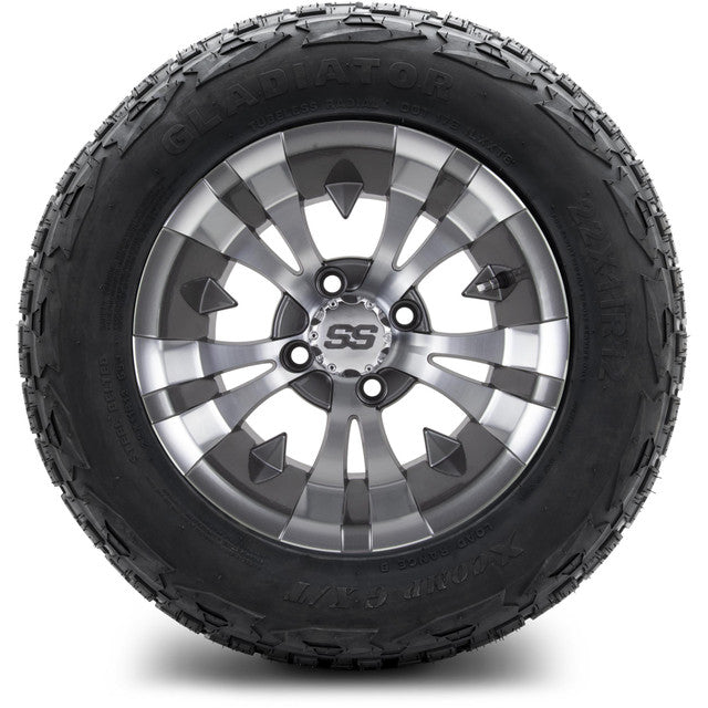 12" MODZ Vampire Gunmetal - Tire and Wheel Combo