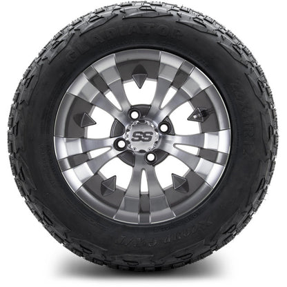 12" MODZ Vampire Gunmetal - Tire and Wheel Combo