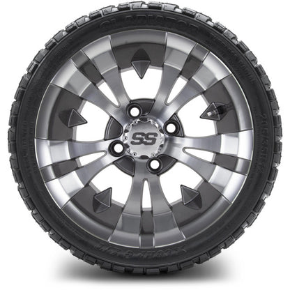 12" MODZ Vampire Gunmetal - Tire and Wheel Combo