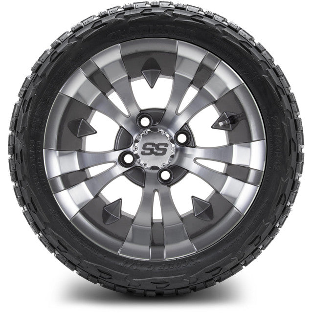 12" MODZ Vampire Gunmetal - Tire and Wheel Combo