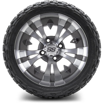 12" MODZ Vampire Gunmetal - Tire and Wheel Combo