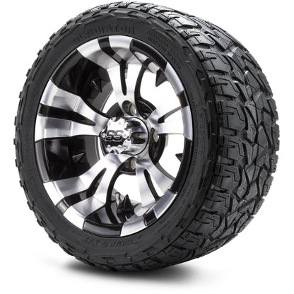 12" MODZ Vampire Machined Black - Tire and Wheel Combo