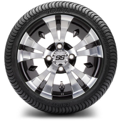 12" MODZ Vampire Machined Black - Tire and Wheel Combo