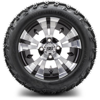 12" MODZ Vampire Machined Black - Tire and Wheel Combo