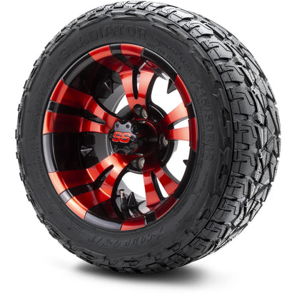 12" MODZ Vampire Red and Black - Tire and Wheel Combo