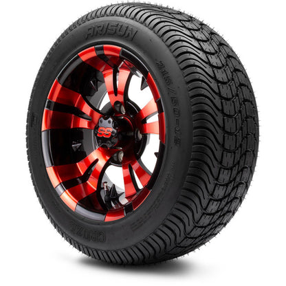12" MODZ Vampire Red and Black - Tire and Wheel Combo