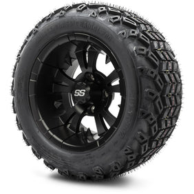 12" MODZ Vampire Matte Black - Tire and Wheel Combo