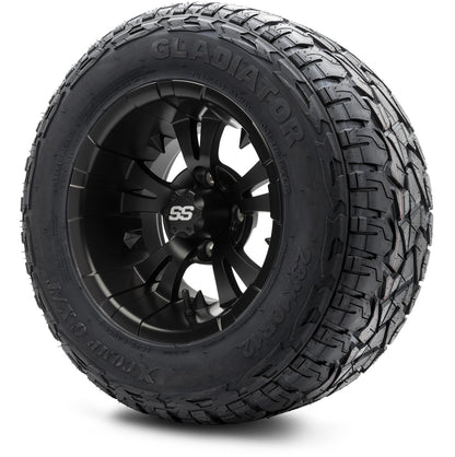 12" MODZ Vampire Matte Black - Tire and Wheel Combo