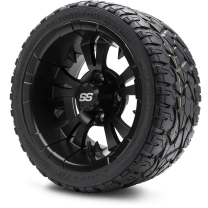 12" MODZ Vampire Matte Black - Tire and Wheel Combo