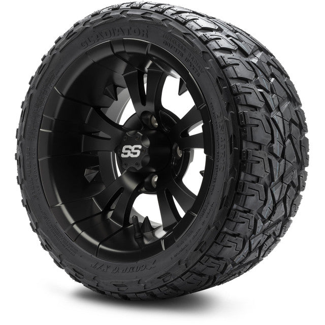12" MODZ Vampire Matte Black - Tire and Wheel Combo