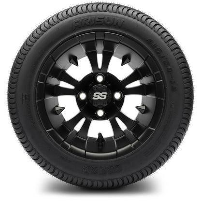 12" MODZ Vampire Matte Black - Tire and Wheel Combo