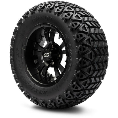 12" MODZ Vampire Matte Black - Tire and Wheel Combo