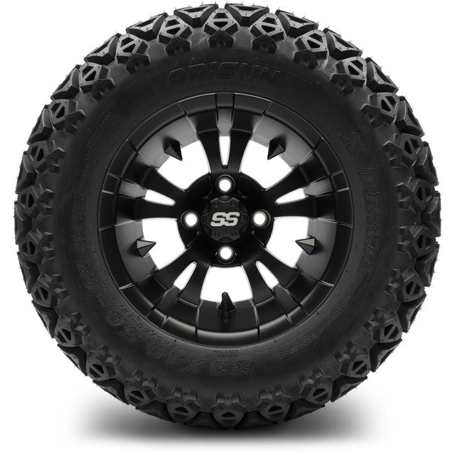 12" MODZ Vampire Matte Black - Tire and Wheel Combo