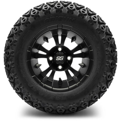 12" MODZ Vampire Matte Black - Tire and Wheel Combo