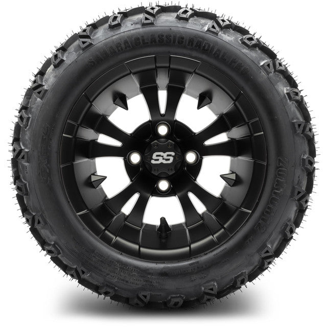12" MODZ Vampire Matte Black - Tire and Wheel Combo
